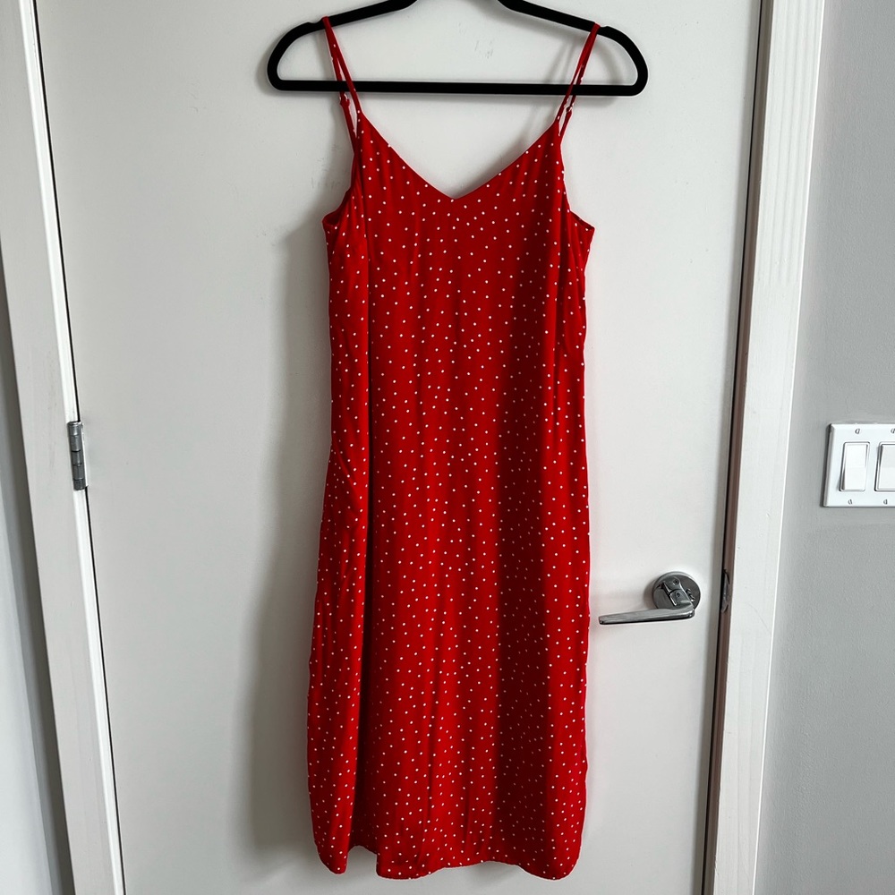 GAP - Tie Back Cami Dress - Red - XS